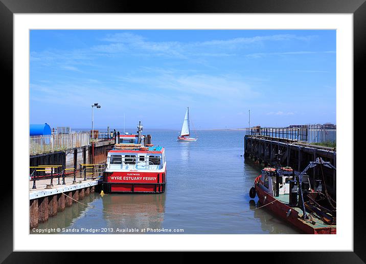 Fleetwood to Knott End Ferry Framed Mounted Print by Sandra Pledger