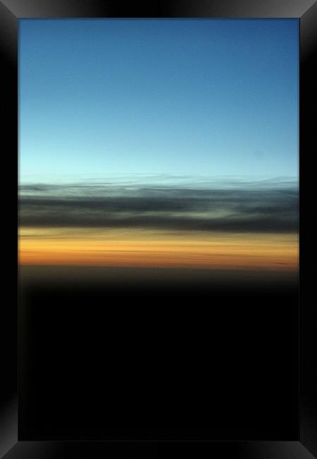 Abstract Night Sky Framed Print by Brian  Raggatt
