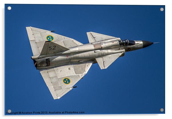 SAAB Viggen Acrylic by Oxon Images