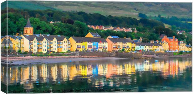 Painted Houses of Fairlie Canvas Print by Tylie Duff Photo Art