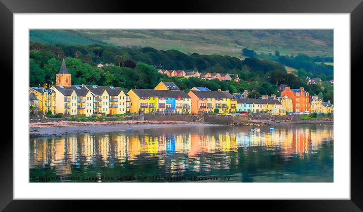 Painted Houses of Fairlie Framed Mounted Print by Tylie Duff Photo Art