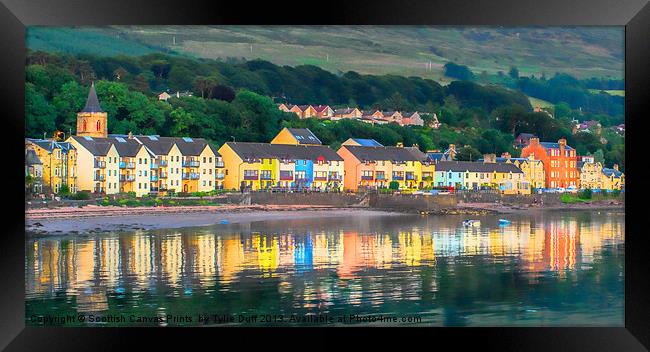 Painted Houses of Fairlie Framed Print by Tylie Duff Photo Art