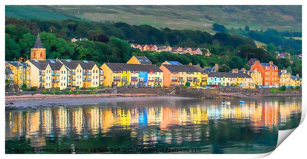 Painted Houses of Fairlie Print by Tylie Duff Photo Art