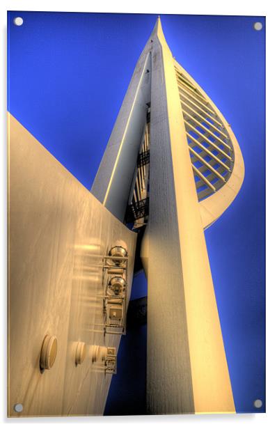 Spinnaker Tower Acrylic by Simon West