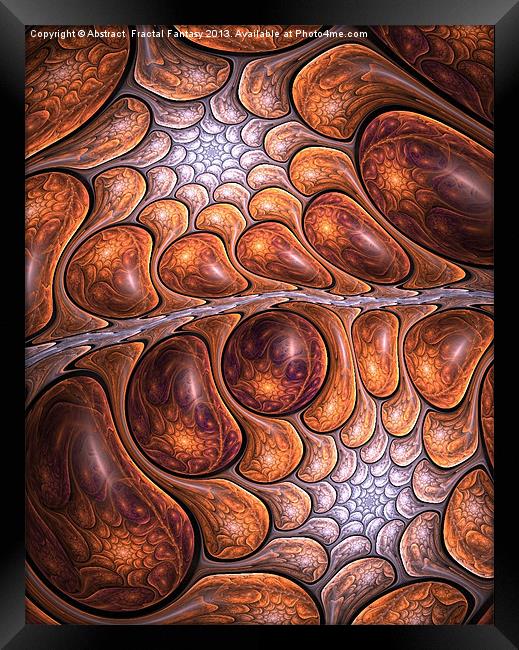 Abstract 58 Framed Print by Abstract  Fractal Fantasy