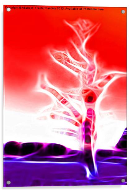 The Joshua Tree Acrylic by Abstract  Fractal Fantasy