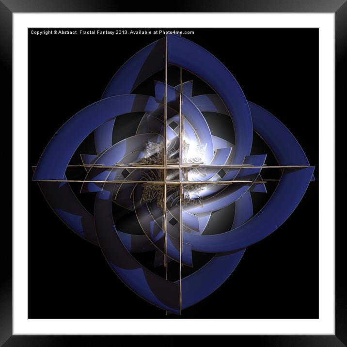 Make me Strong Framed Mounted Print by Abstract  Fractal Fantasy