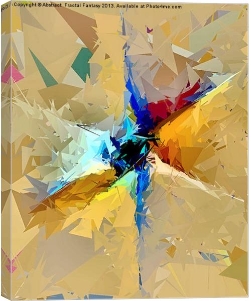 Night Star Canvas Print by Abstract  Fractal Fantasy