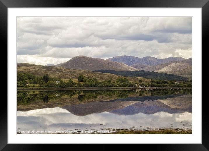 A Highland View Framed Mounted Print by Lynne Morris (Lswpp)