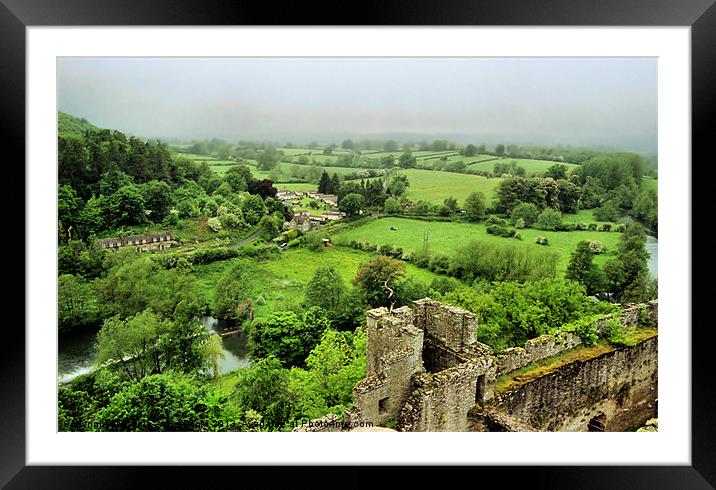 View From Ludlow Castle Framed Mounted Print by Carole-Anne Fooks