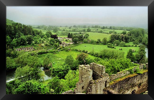 View From Ludlow Castle Framed Print by Carole-Anne Fooks
