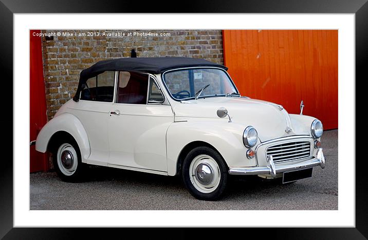 Morris minor convertible Framed Mounted Print by Thanet Photos
