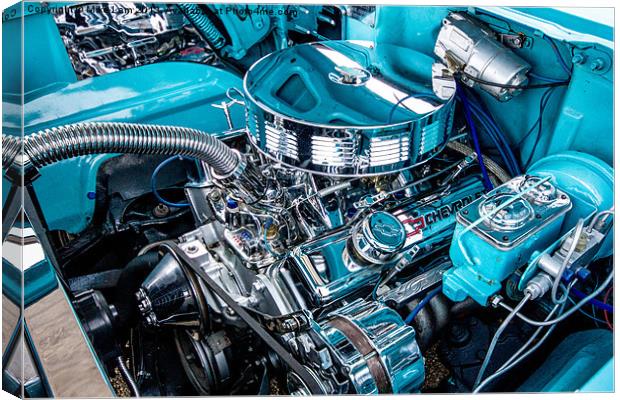 Chevy engine Canvas Print by Thanet Photos