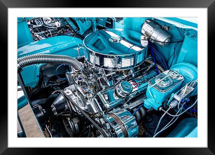Chevy engine Framed Mounted Print by Thanet Photos
