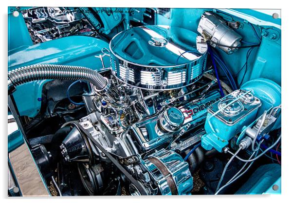 Chevy engine Acrylic by Thanet Photos