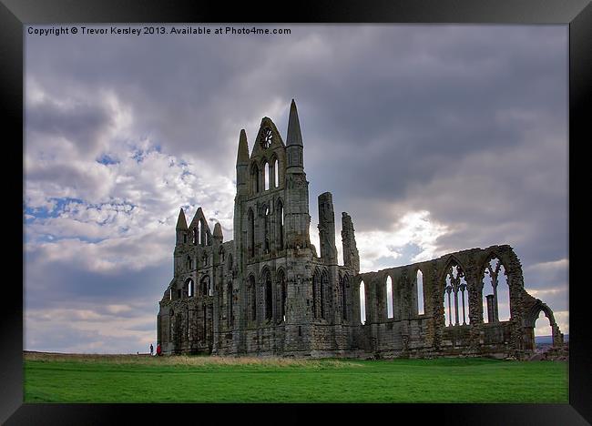 Whitby Abbey Ruins Framed Print by Trevor Kersley RIP