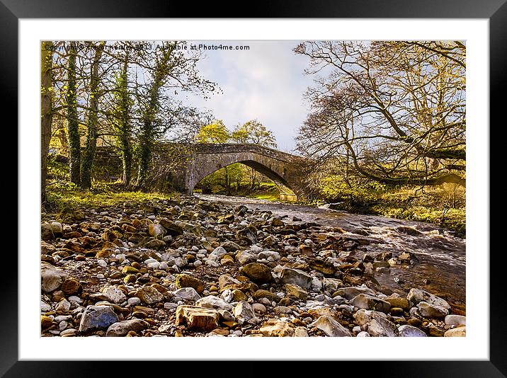 River Clover Yorkshire Dales Framed Mounted Print by Trevor Kersley RIP
