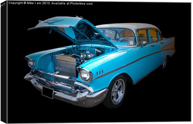 57 chevy Canvas Print by Thanet Photos