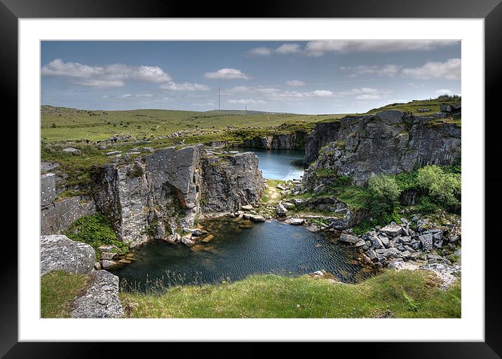 Disused Quarry Minions Bodmin Moor Framed Mounted Print by Rosie Spooner
