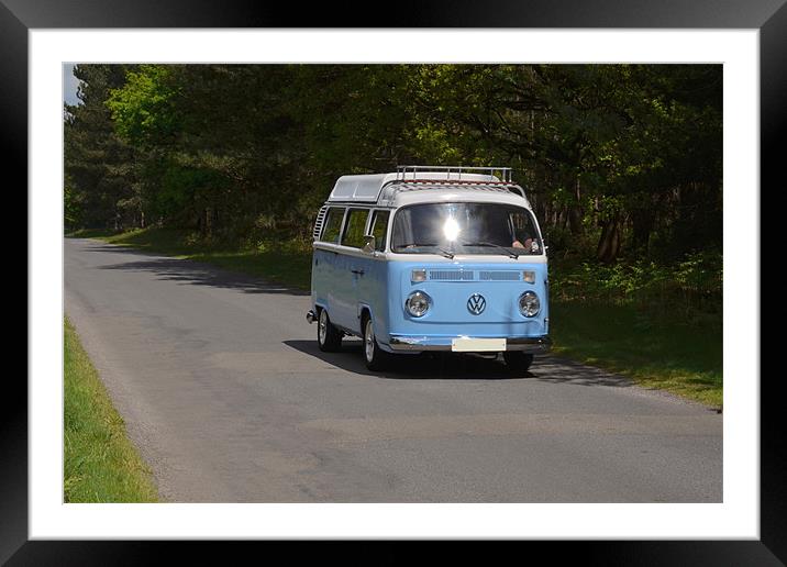 Classic VW Campervan Framed Mounted Print by Gemma Shipley