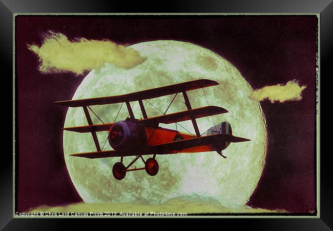 Cloud Hopping By Moonlight Framed Print by Chris Lord