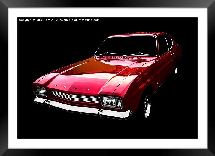 Ford Capri 1600GT Framed Mounted Print by Thanet Photos