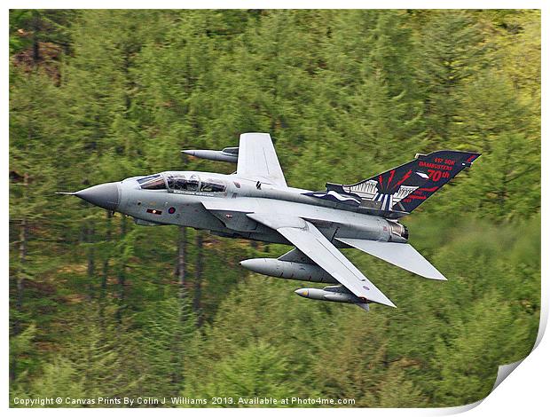 617 Squadron`s Tornado GR4 - The Derwent Dam Print by Colin Williams Photography