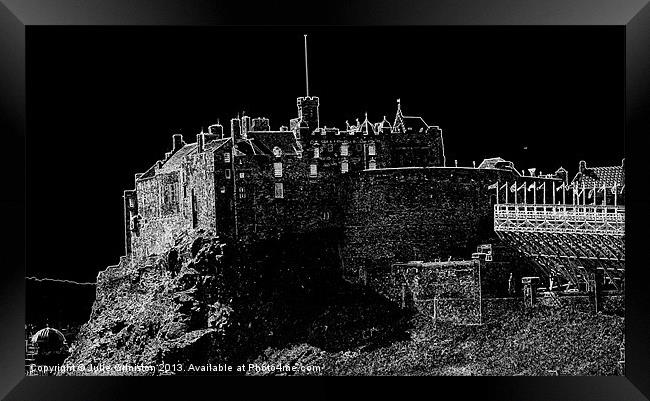 Edinburgh Castle Framed Print by Julie Ormiston