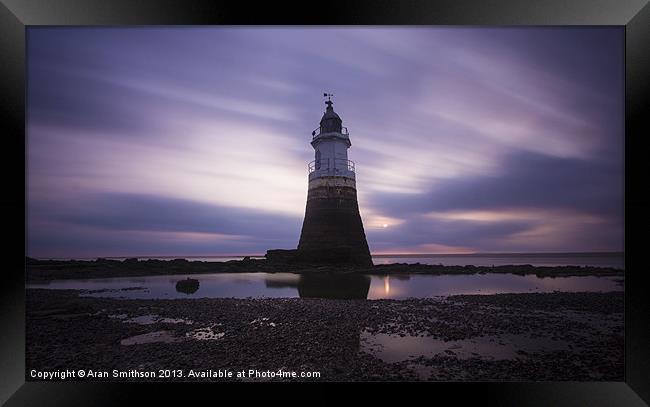 Reflected Lighthouse Framed Print by Aran Smithson