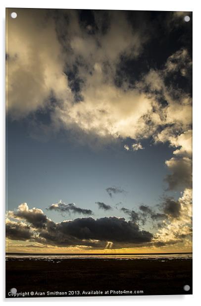 Cloud Porn at Sunset Acrylic by Aran Smithson