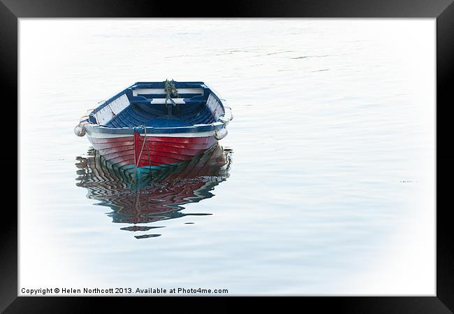 One Boat Framed Print by Helen Northcott