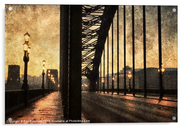 Textured Tyne Bridge Acrylic by Ray Pritchard