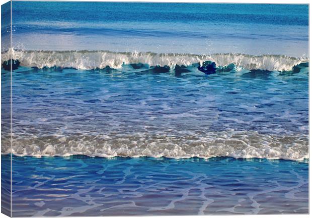 Just waves. Canvas Print by Dorianne Austin