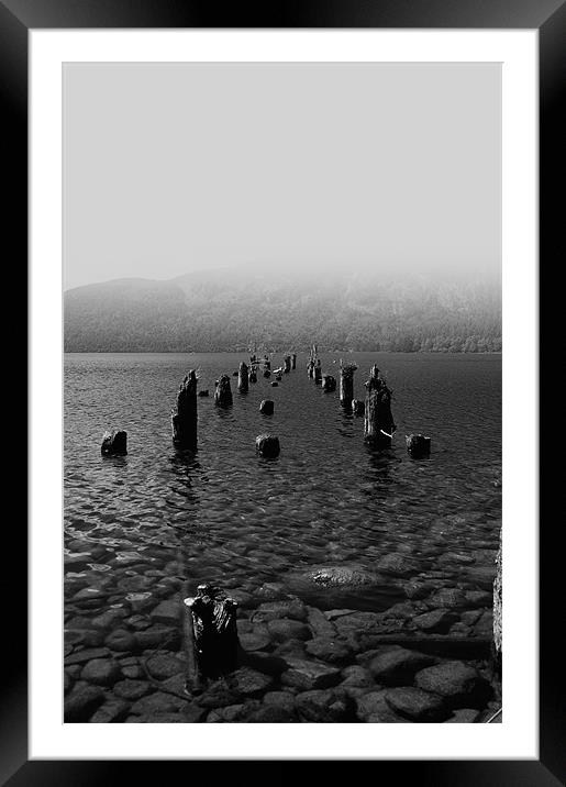 Misty Morning on Loch Ness Framed Mounted Print by Jacqi Elmslie