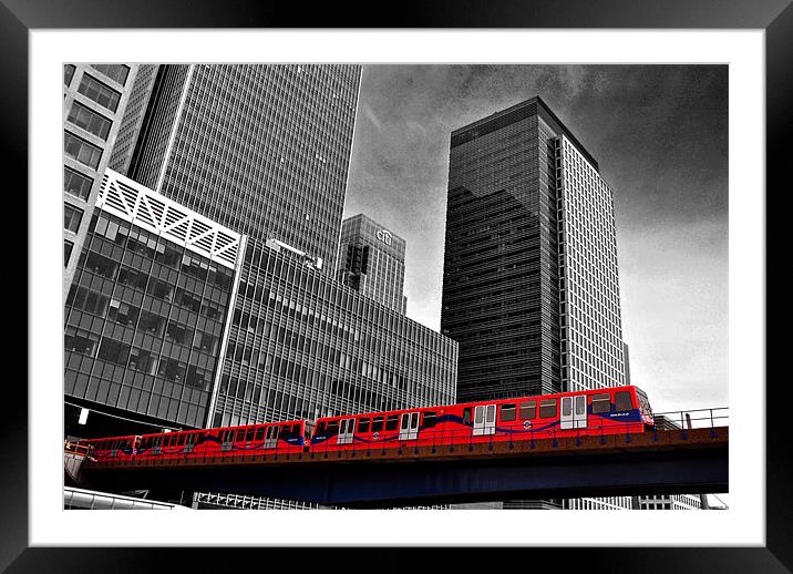 Canary Wharf, City of London Framed Mounted Print by Andy Evans Photos