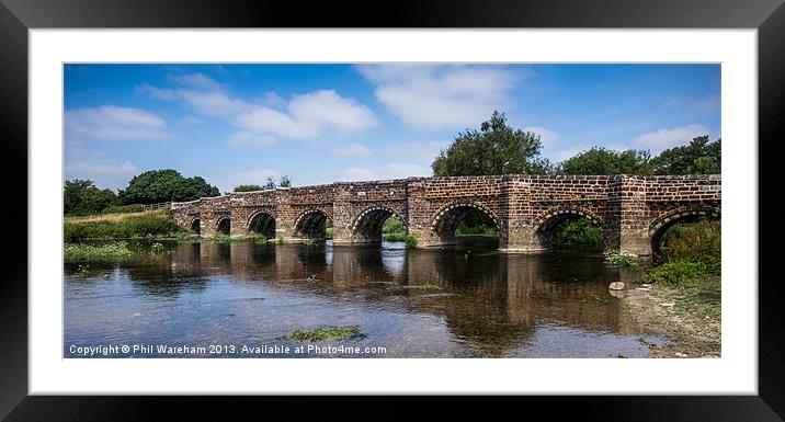Stour Bridge Framed Mounted Print by Phil Wareham
