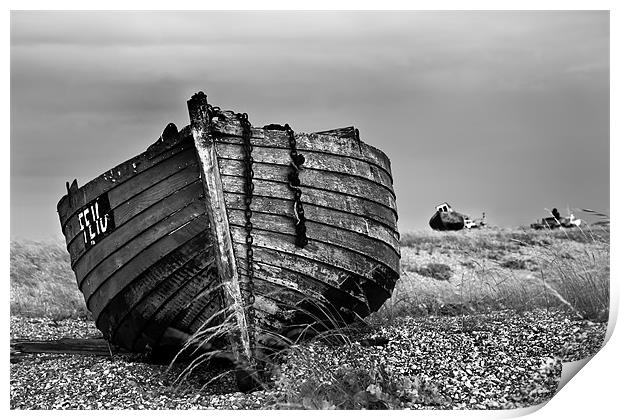 Old Boat Print by derrick smith