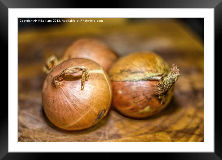 Know your Onions Framed Mounted Print by Thanet Photos