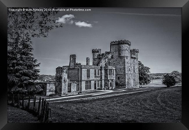 Belsay castle. Framed Print by Mark Aynsley