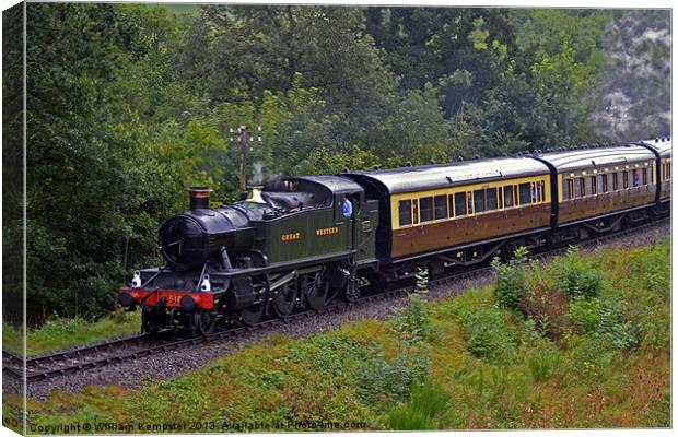 Severn Valley Railway GWR 51XX Class Canvas Print by William Kempster