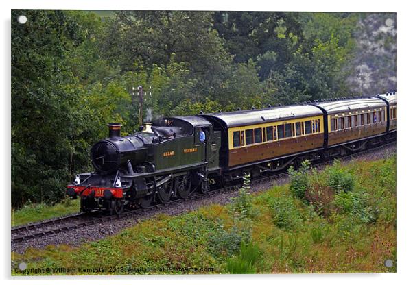 Severn Valley Railway GWR 51XX Class Acrylic by William Kempster