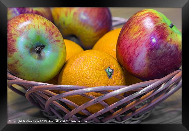 basket of fruit Framed Print by Thanet Photos