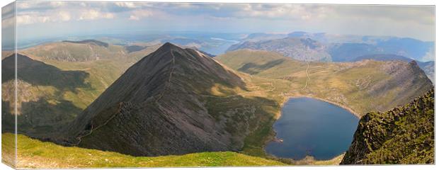 Helvellyn view panorama Canvas Print by Gary Eason