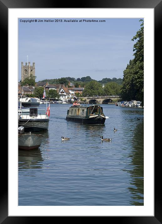 Henley on Thames Oxfordshire Framed Mounted Print by Jim Hellier