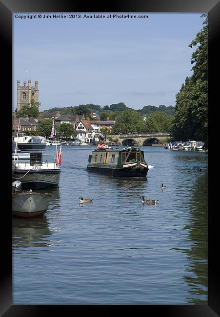 Henley on Thames Oxfordshire Framed Print by Jim Hellier