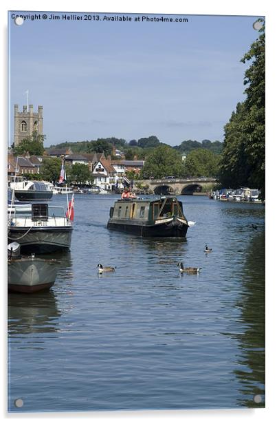 Henley on Thames Oxfordshire Acrylic by Jim Hellier
