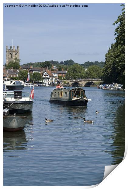 Henley on Thames Oxfordshire Print by Jim Hellier