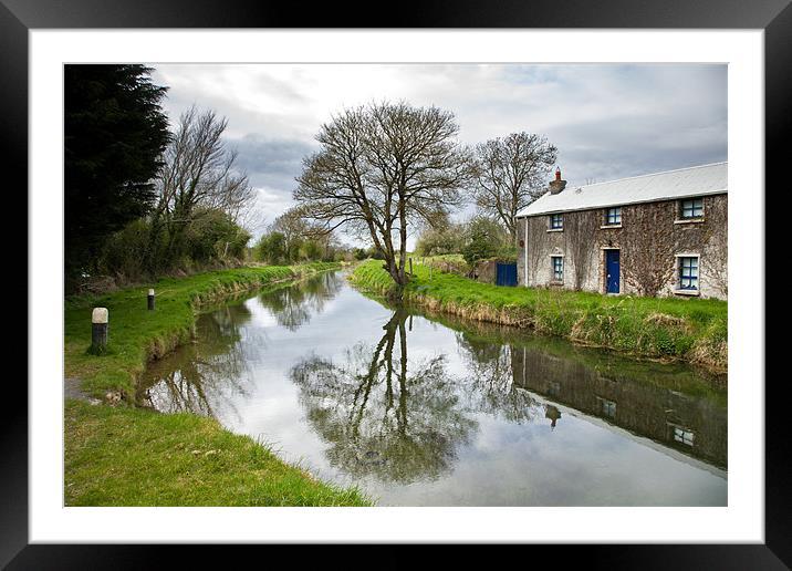 Grand Canal at Miltown, Co Kildare Framed Mounted Print by Ian Middleton