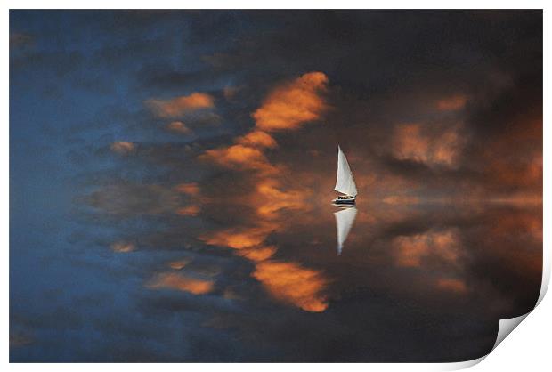Sail Boat Print by Matthew Laming