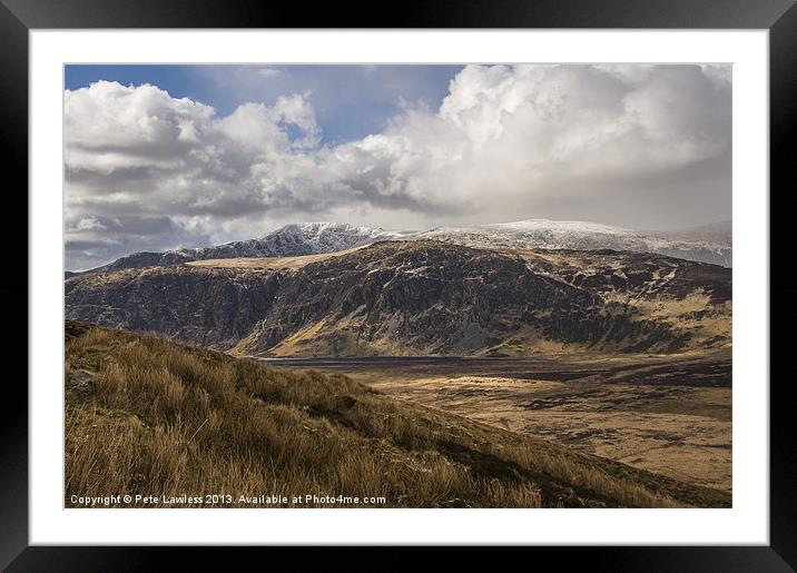 View from Moel Eilio Framed Mounted Print by Pete Lawless